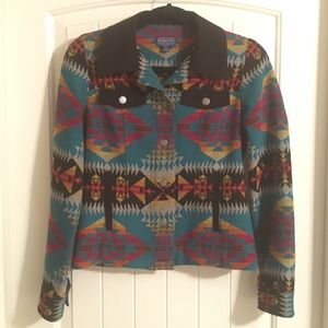 Pendleton Native print wool jacket